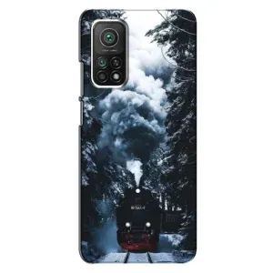 Новорічні, Святкові Чохли для Xiaomi Mi 10T Pro - 2024 год (Зимовий потяг)
