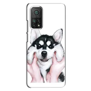 Чехлы с собаками для Xiaomi Mi 10T (VPrint) (Довольный Хаски)
