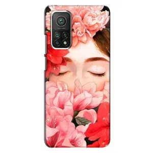 Чехлы (ART) Цветы на Xiaomi Mi 10T (VPrint) (Глаза в цветах)