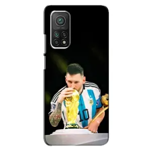 Чехлы для Xiaomi Mi 10T (Leo чемпион) (AlphaPrint) (Кубок Месси)