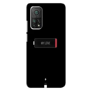 Чехлы для любимой на Ксяоми Ми 10т (VPrint) (Love battery)
