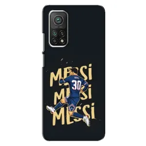 Чехлы для Xiaomi Mi 10T (Leo чемпион) (AlphaPrint) (Messi ПСЖ)
