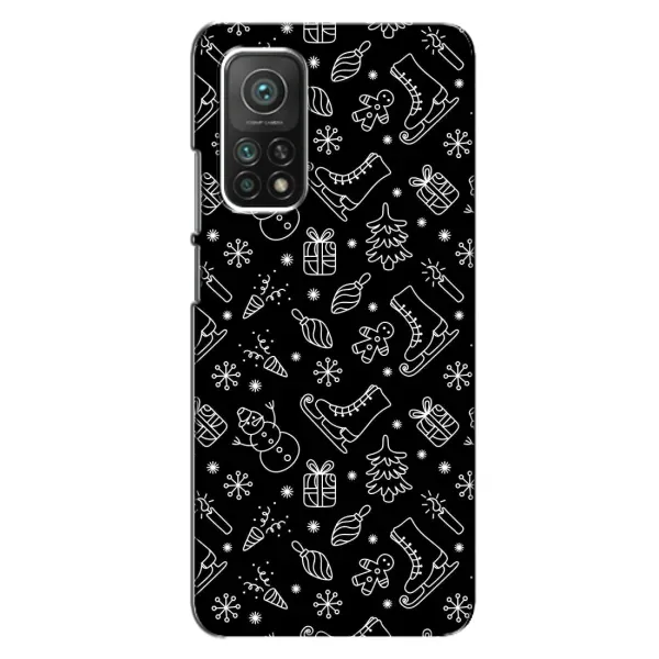 Чехол с принтом «Новогодний фон» для Xiaomi Mi 10T Чехол с принтом «Новогодний фон» для Xiaomi Mi 10T