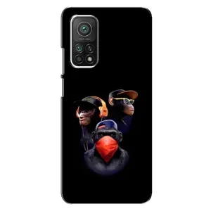 Чехол с Обезьянами Xiaomi Mi 10T - (AlphaPrint) (Три обезьяны)