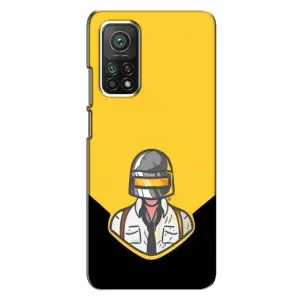 Чехол PUBG для Ксяоми Ми 10т (AlphaPrint) (Пабг в шлеме)