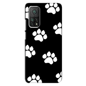 Чехлы с собаками для Xiaomi Mi 10T (VPrint) (Следы собаки)