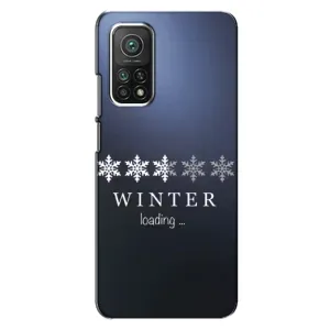 Зимние Чехлы для Ксяоми Ми 10т - прозрачный фон (Winter loading)