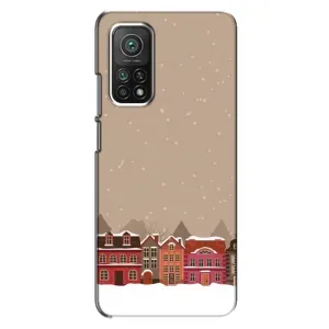 Новогодние, Праздничные Чехлы для Xiaomi Mi 10T - 2024 год (Зимний город)