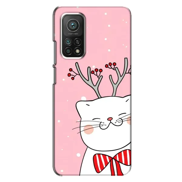 Чехол с принтом «Зимний кот» для Xiaomi Mi 10T Чехол с принтом «Зимний кот» для Xiaomi Mi 10T