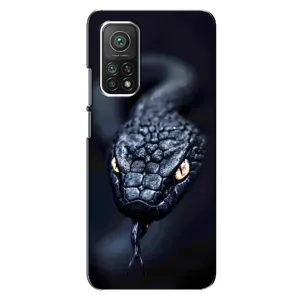 Чехол с картинкой «Хищники» для Xiaomi Mi 10T (Черная змея)
