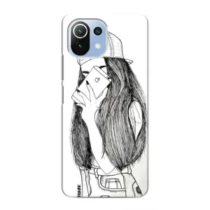 Чехол с печатью для Xiaomi Mi 11 Lite - (Мода) (AlphaPrint) (Фото девочки)