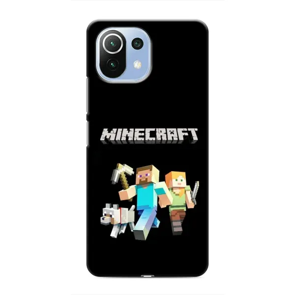 Чехол с принтом «герои Minecraft» для Xiaomi Mi 11 Lite Чехол с принтом «герои Minecraft» для Xiaomi Mi 11 Lite