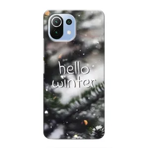 Новогодние, Праздничные Чехлы для Xiaomi Mi 11 Lite - 2024 год (Hello winter)