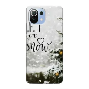 Новогодние, Праздничные Чехлы для Xiaomi Mi 11 Lite - 2024 год (Let it snow)