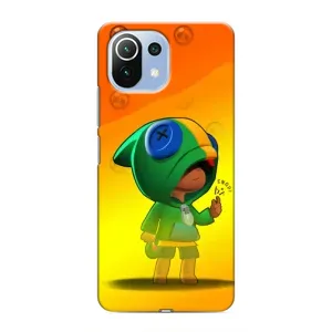 Чехол для Xiaomi Mi 11 Lite Бравл Старс (VPrint) (Хлопчик Леон)