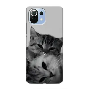 Чохол з малюнком кіт на Xiaomi Mi 11 Lite (Пара котів)