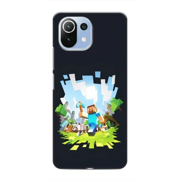 Чехол с принтом «персонажи Minecraft» для Xiaomi Mi 11 Lite Чехол с принтом «персонажи Minecraft» для Xiaomi Mi 11 Lite