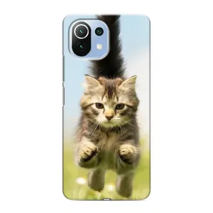 Чохли з Котиками для Xiaomi Mi 11 Lite (VPrint) (Прижок кота)