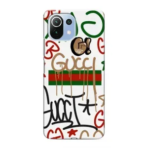 Брендновые Чехлы для Xiaomi Mi 11 Lite - (PREMIUMPrint) (Стиль GUUCI)