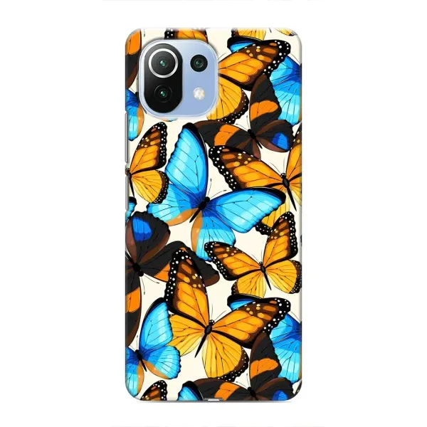 Чехол с принтом «Яркие бабочки» для Xiaomi Mi 11 Lite