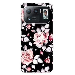 Чохли з квітами для Xiaomi Mi 11 Ultra (VPrint) (Квіти на чорному)