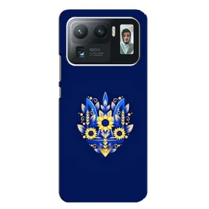 Чехлы для Xiaomi Mi 11 Ultra Укр. Символика (AlphaPrint) (Цветочный Герб)