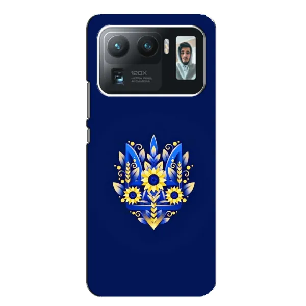 Чехол с принтом «Цветочный Герб» для Xiaomi Mi 11 Ultra