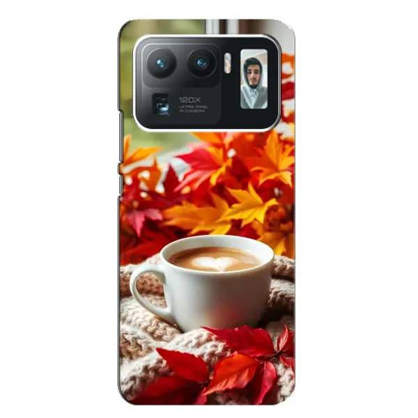 Чохол з принтом «Кава та листя» для Xiaomi Mi 11 Ultra Чохол з принтом «Кава та листя» для Xiaomi Mi 11 Ultra