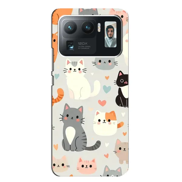 Чохол з принтом «Колаж котів» для Xiaomi Mi 11 Ultra Чохол з принтом «Колаж котів» для Xiaomi Mi 11 Ultra
