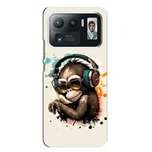 Чохол з Мавпами Xiaomi Mi 11 Ultra - (AlphaPrint) (Макака в навушниках)