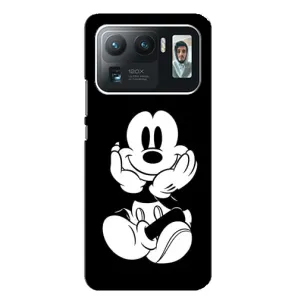 Эксклюзивный чехол для Xiaomi Mi 11 Ultra (AlphaPrint - Мультяшные) (Микки на черном)
