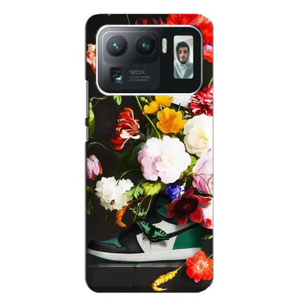 Чехол с принтом «Nike цветы» для Xiaomi Mi 11 Ultra