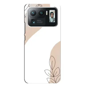 Силконовий чохол з принтом в квітах на Xiaomi Mi 11 Ultra (Нюдова гілочка абстракція)