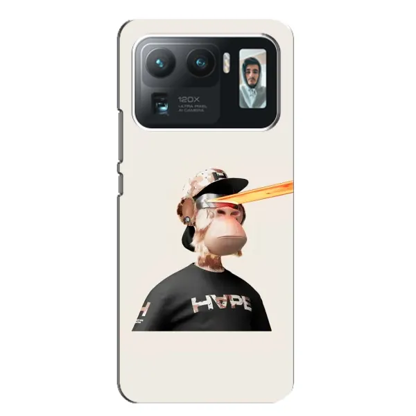 Чехол с принтом «обезьяна NFT в очках» для Xiaomi Mi 11 Ultra