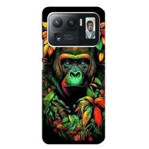 Чохол з Мавпами Xiaomi Mi 11 Ultra - (AlphaPrint) (Мавпа в квітах)