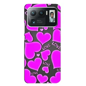 Чехлы для любимой на Сяоми Ми 11 Ультра (VPrint) (Pink hearts)