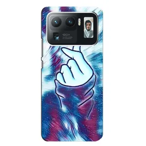 Чохол з принтом для Xiaomi Mi 11 Ultra (AlphaPrint - Знак сердечка) (Радужне серце)