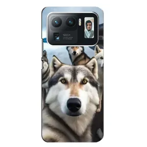 Чохол з Хаскі Xiaomi Mi 11 Ultra - (AlphaPrint) (Селфі Хаскі)