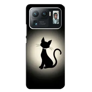 Чохол з принтом для Xiaomi Mi 11 Ultra (AlphaPrint) Модні коти (Силует котика)