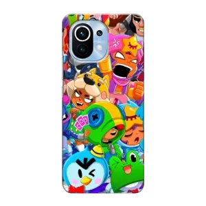 Чехол для Xiaomi Mi 11 Бравл Старс (VPrint) (Герої Бравл Старс)
