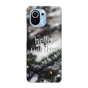 Новогодние, Праздничные Чехлы для Xiaomi Mi 11 - 2024 год (Hello winter)