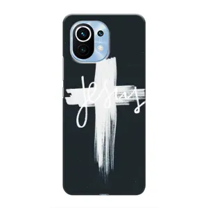 Чехол для Xiaomi Mi 11 (AlphaPrint) - (Христианские) (Иисус)