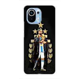 Чехлы для Xiaomi Mi 11 (Leo чемпион) (AlphaPrint) (Месси Король)