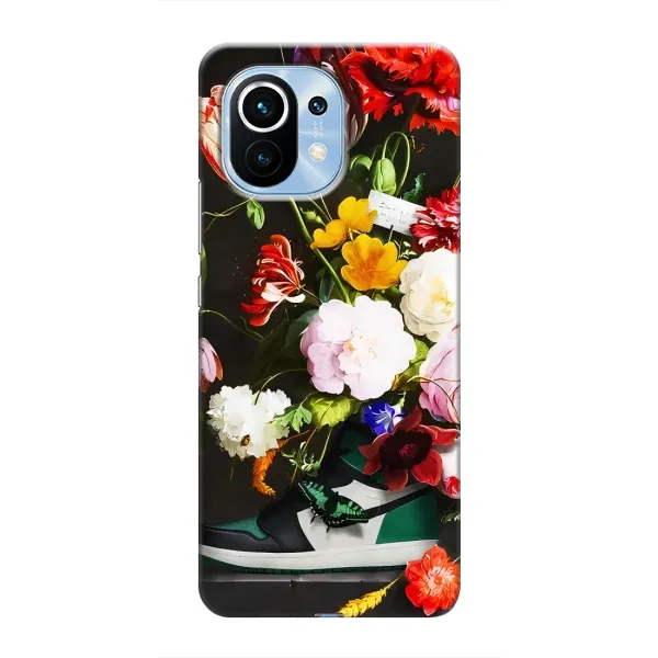 Чохол з принтом «Nike цветы» для Xiaomi Mi 11