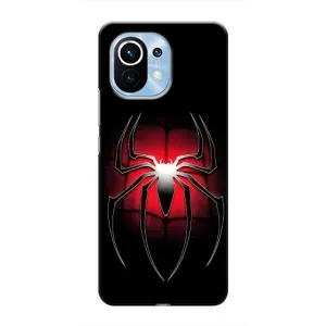 Чехол с человеком пауком для Xiaomi Mi 11 - (AlphaPrint) (Паук марвел)