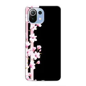 Чехол для Сяоми Ми 11i - с принтом (Дизайнерские) (AlphaPrint) (Цветочки)