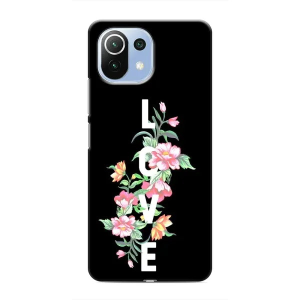 Чехол с принтом «Цветы LOVE» для Xiaomi Mi 11i