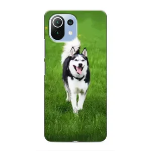 Чохол з Хаскі Xiaomi Mi 11i - (AlphaPrint) (Радісний Хаскі)