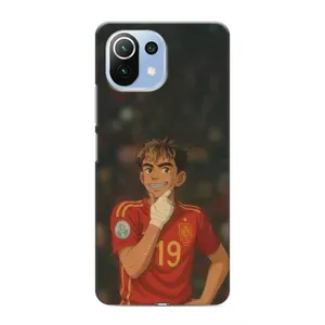 Чехол с футболистом Ламин Ямаль Xiaomi Mi 11i (Ямаль аниме)