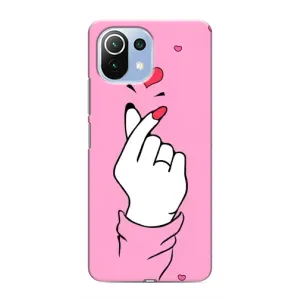 Чохол з принтом для Xiaomi Mi 11i (AlphaPrint - Знак сердечка)